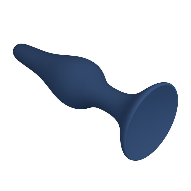 MR PLAY - KONISCHER SILIKON-ANALPLUG, BLAU, XL