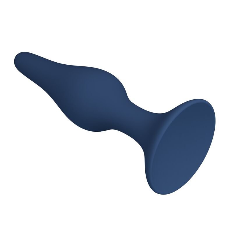 MR PLAY - SCHLANKER SILIKON-ANALPLUG BLAU L
