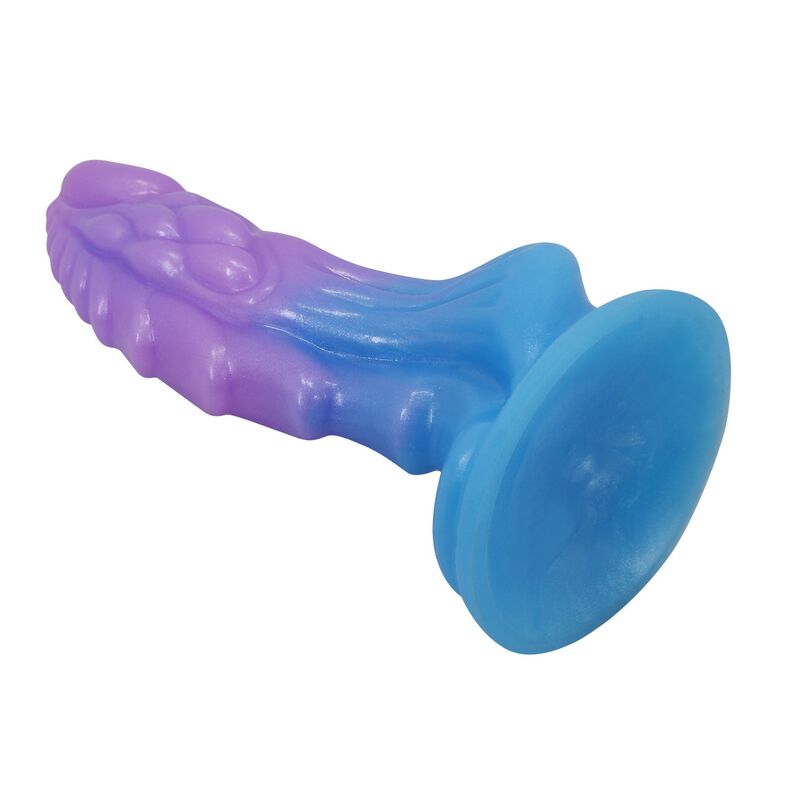 POWER MONSTERS - ATLANTEANS REALISTISCHER DILDO MIT SAUGNAPF 19 CM Ø 5 CM BLAU &amp; LILA
