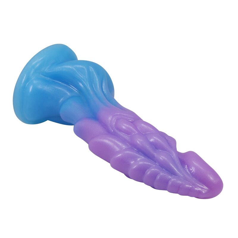 POWER MONSTERS - ATLANTEANS REALISTISCHER DILDO MIT SAUGNAPF 19 CM Ø 5 CM BLAU &amp; LILA