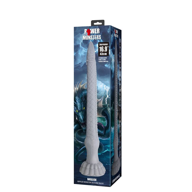 POWER MONSTERS - BASILISK FANTASY SILIKONDILDO 43 CM Ø 5 CM