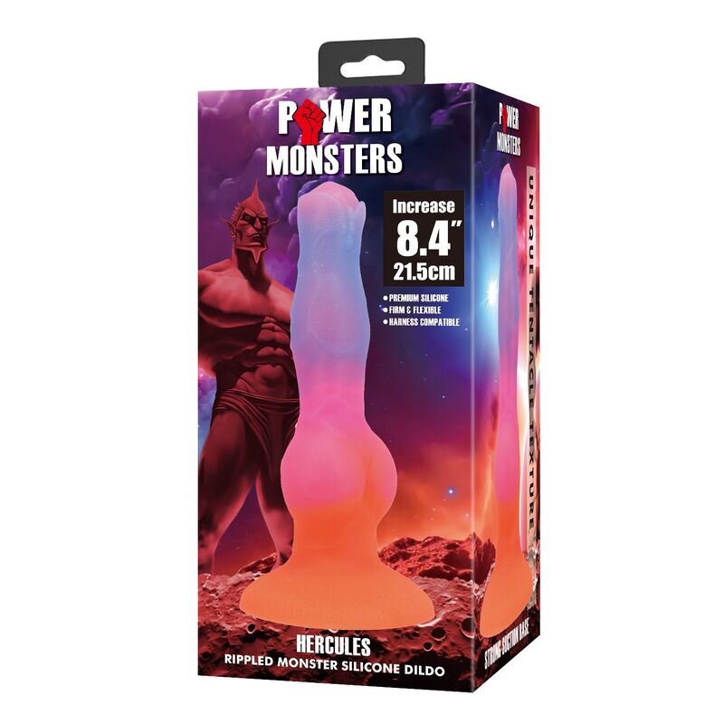 POWER MONSTERS - HERCULES FANTASY SILIKONDILDO 21,5 CM Ø 5 CM