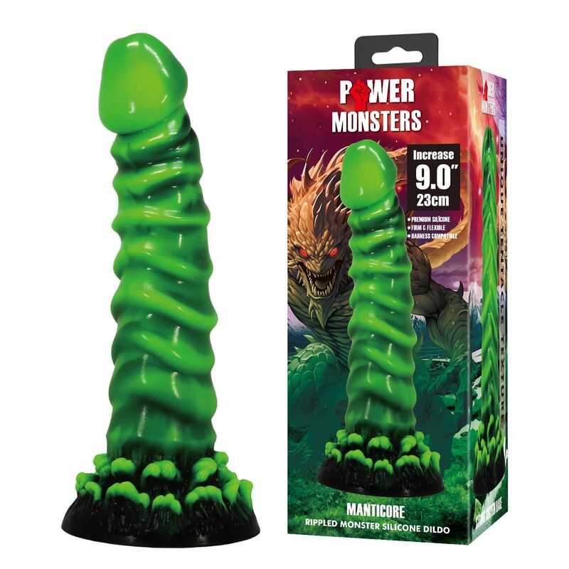 POWER MONSTERS - MANTICORE FANTASY SILIKONDILDO 23 CM Ø 5 CM