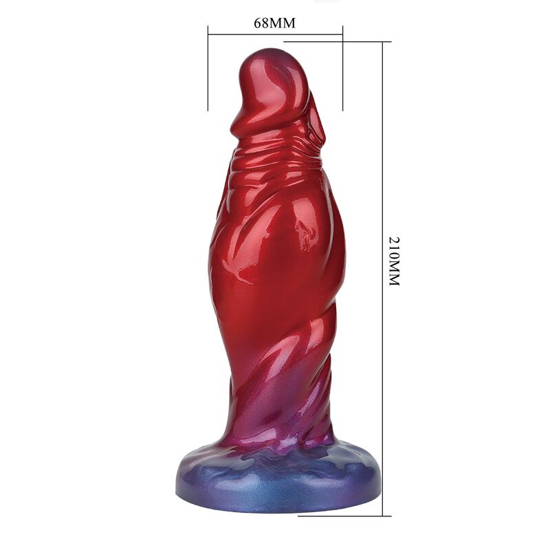 POWER MONSTERS - SHADOW BEHEMOTH ZWEIFARBIGER AUFBLASBARER FANTASIE-SILIKONDILDO 22 CM Ø 5 CM