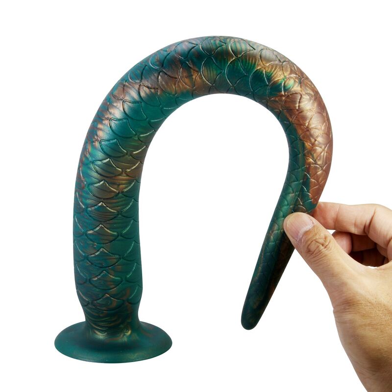POWER MONSTERS - WILDWYRM TAIL BICOLOR FANTASY SILIKONDILDO 47 CM Ø 4 CM