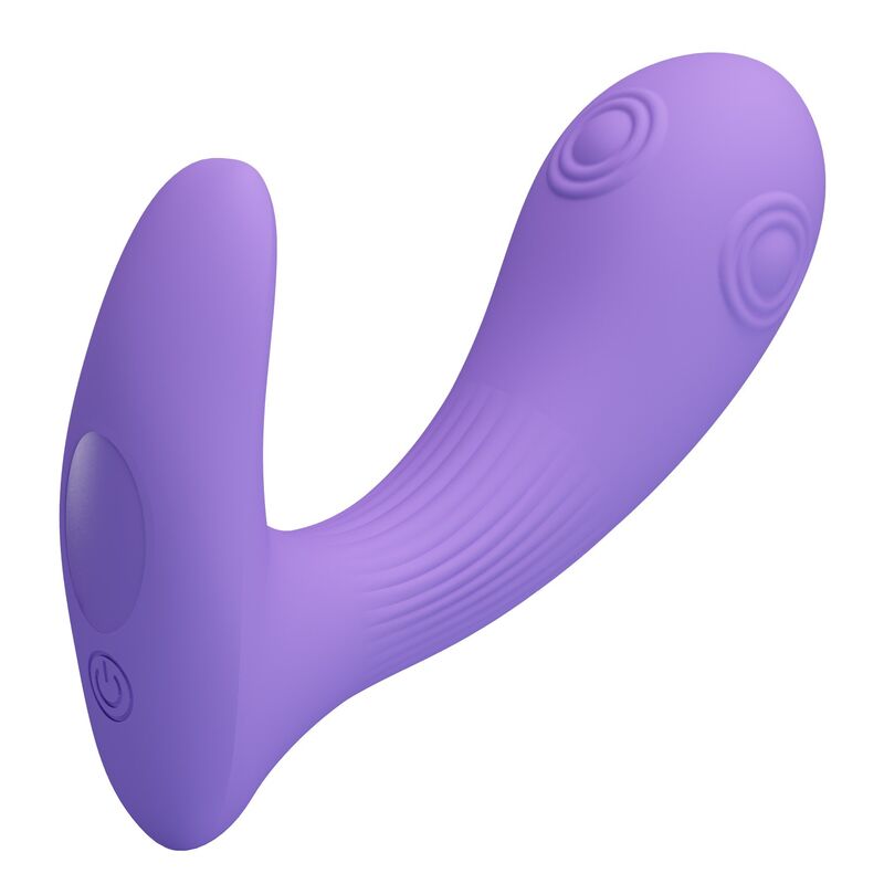 PRETTY LOVE - ANDROMEDA WIEDERAUFLADBARER DOPPELSTIMULATIONSVIBRATOR LILA