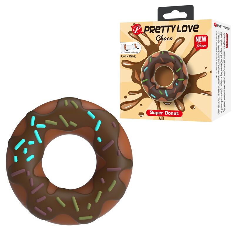 PRETTY LOVE - SUPER DONUT PENISRING BRAUN