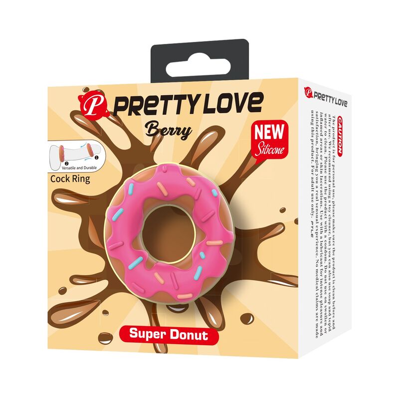 PRETTY LOVE - SUPER DONUT PENISRING PINK