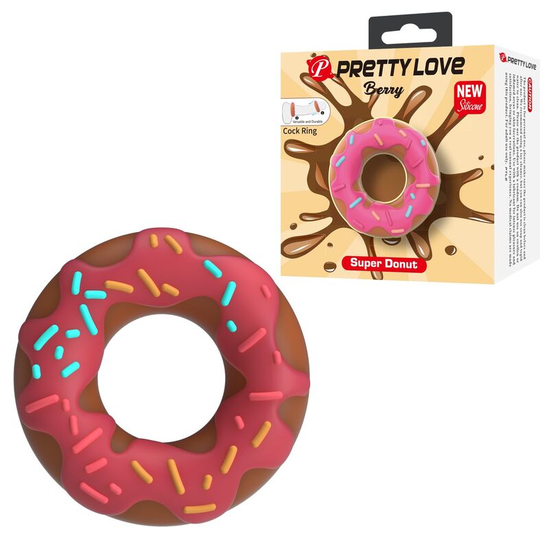 PRETTY LOVE - SUPER DONUT PENISRING PINK