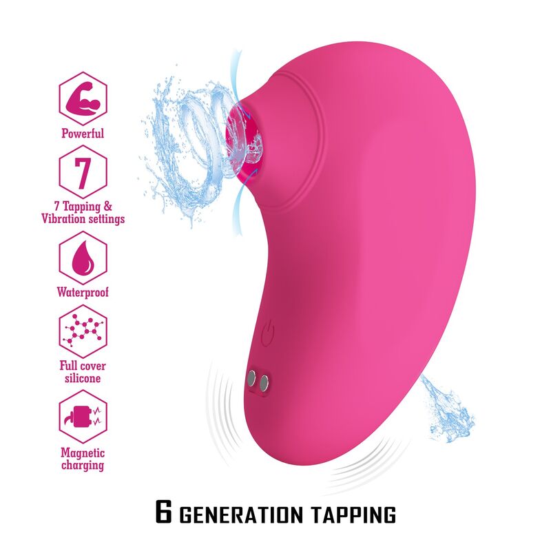 PRETTY LOVE - ARILA WIEDERAUFLADBARER KLITORIS-SAUGSTIMULATOR MIT VIBRATION PINK