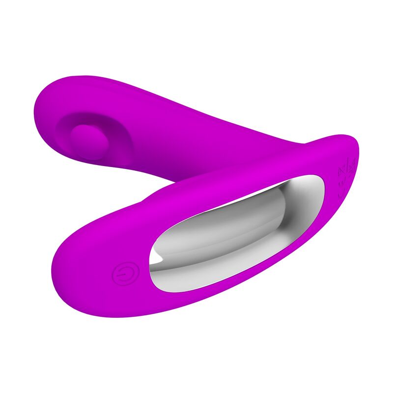 PRETTY LOVE - BAUER WIEDERAUFLADBARER PROSTATA-MASSAGEGERÄT MIT 12 MODI, LILA