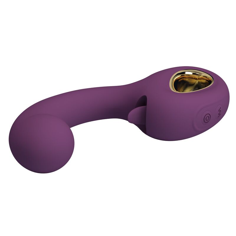 PRETTY LOVE - BRYNNLEE WIEDERAUFLADBARER VIBRATOR MIT ORALSTIMULATOR, 10 VIBRATIONSMÖGLICHKEITEN & 5 LECKFUNKTIONEN, LILA