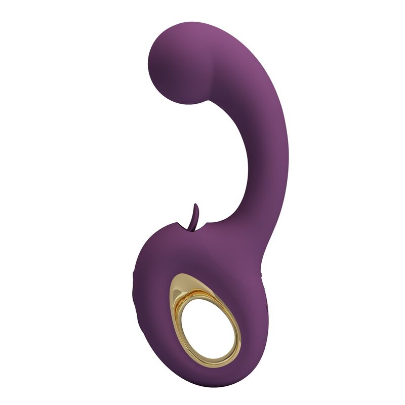 PRETTY LOVE - BRYNNLEE WIEDERAUFLADBARER VIBRATOR MIT ORALSTIMULATOR, 10 VIBRATIONSMÖGLICHKEITEN & 5 LECKFUNKTIONEN, LILA