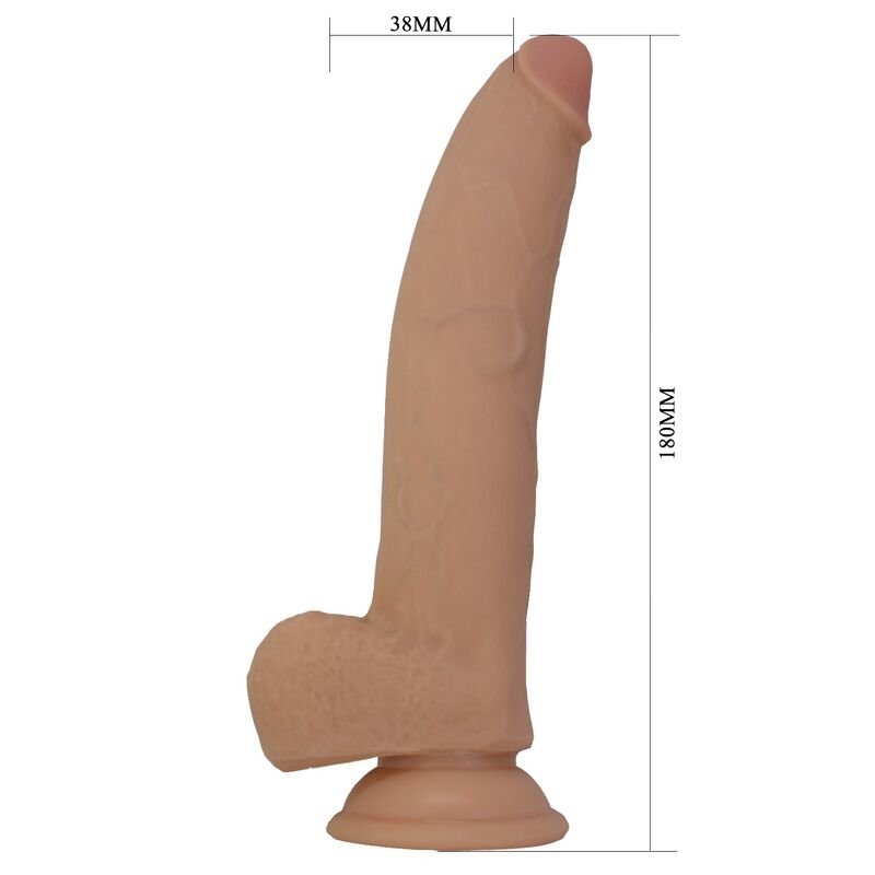 PRETTY LOVE - ELLCUMENT REALISTISCHER FLEXIBLER DILDO 18 CM Ø 4,5 CM NATÜRLICHES TPE