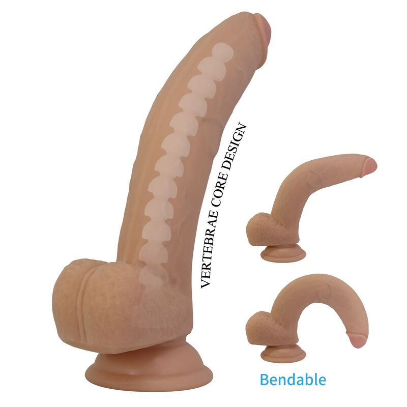 PRETTY LOVE - ELLCUMENT REALISTISCHER FLEXIBLER DILDO 18 CM Ø 4,5 CM NATÜRLICHES TPE