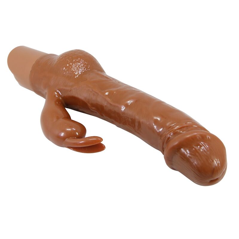 PRETTY LOVE - ELLISON REALISTISCHER HASENVIBRATOR 22,6 CM Ø 4,2 CM BRAUN