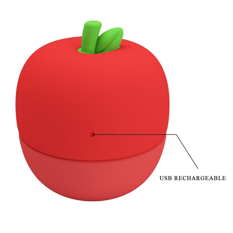PRETTY LOVE – WIEDERAUFLADBARER KLITORALSTIMULATOR MIT ZUNGENEFFEKT ROT