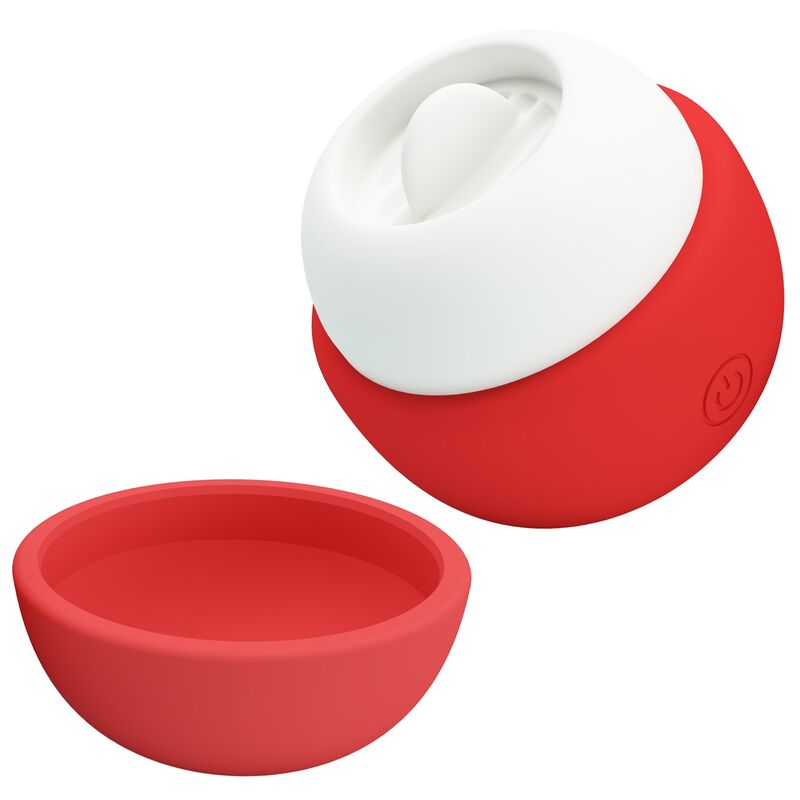 PRETTY LOVE – WIEDERAUFLADBARER KLITORALSTIMULATOR MIT ZUNGENEFFEKT ROT
