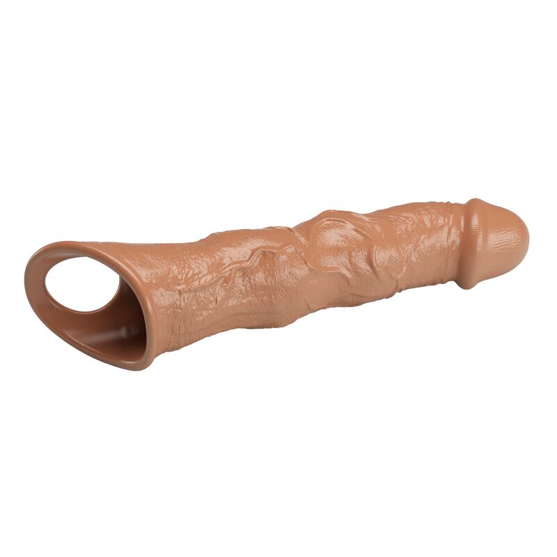 PRETTY LOVE - VERSTELLBARE PENISVERLÄNGERUNGSHÜLLE 28 CM Ø 4,5 CM BRAUN