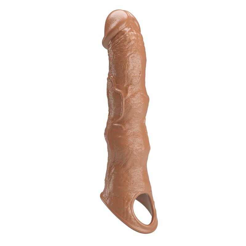 PRETTY LOVE - VERSTELLBARE PENISVERLÄNGERUNGSHÜLLE 28 CM Ø 4,5 CM BRAUN