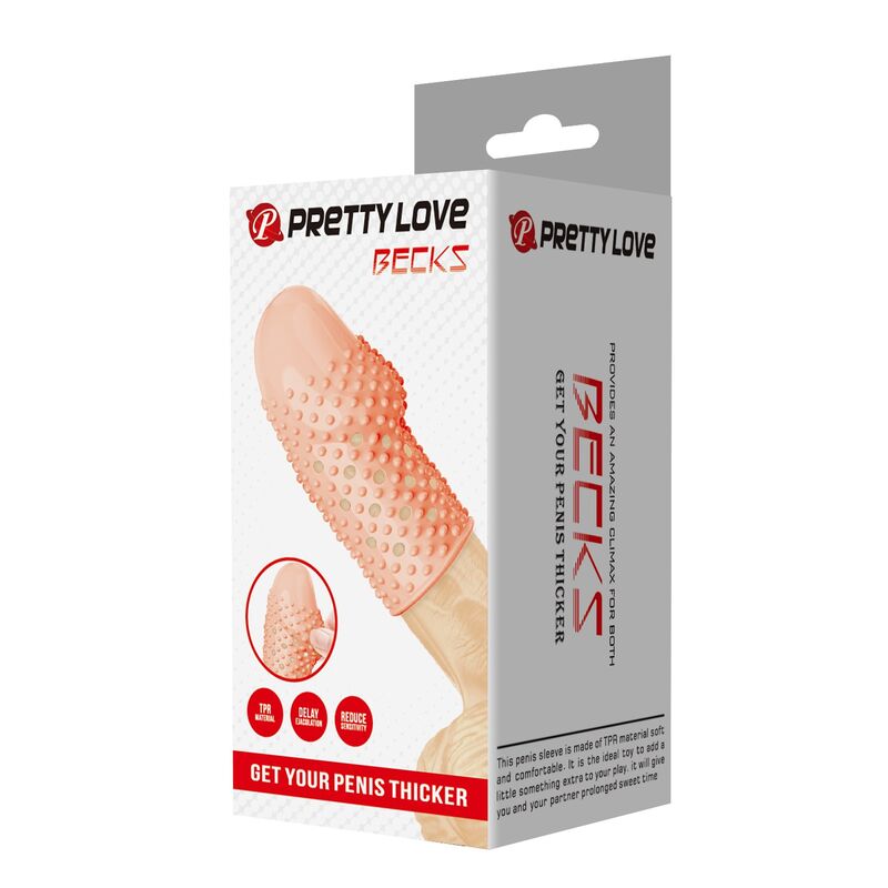 PRETTY LOVE – GEEK'S PENISHÜLLE FÜR EINEN DICKEREN PENIS IN NATURFARBE