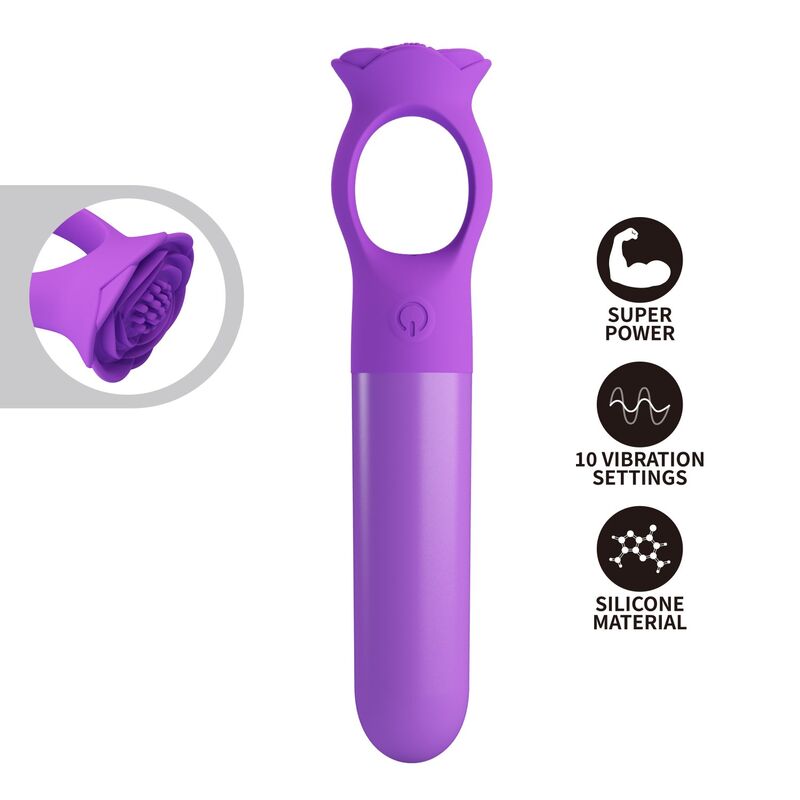 PRETTY LOVE - GIANA WIEDERAUFLADBARER MINI-VIBRATOR-MASSAGEGERÄT LILA
