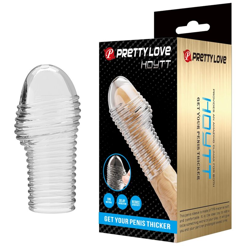 PRETTY LOVE – HEISSER PENISSÄRMEL FÜR EINEN DICKEREN PENIS (TRANSPARENT)