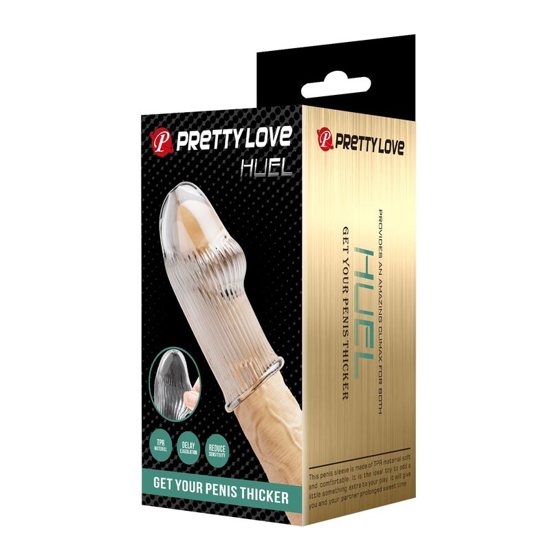 PRETTY LOVE – HUEL PENISHÜLLE: FÜR EINEN DICKEREN PENIS (TRANSPARENT)
