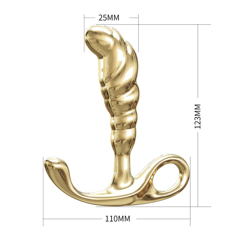 PRETTY LOVE – JACK PROSTATAMASSAGEGERÄT AUS ZINKLEIDE, GOLD