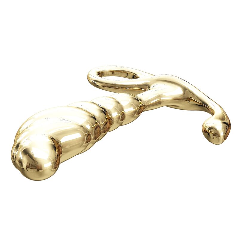 PRETTY LOVE – JACK PROSTATAMASSAGEGERÄT AUS ZINKLEIDE, GOLD