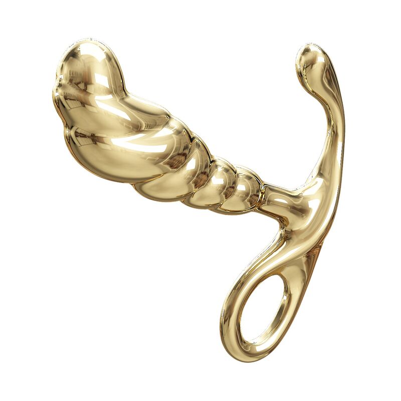 PRETTY LOVE – JACK PROSTATAMASSAGEGERÄT AUS ZINKLEIDE, GOLD