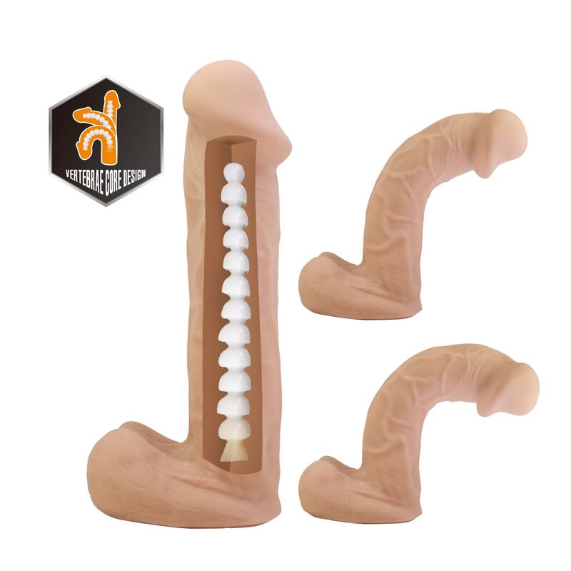 PRETTY LOVE - KASPAR HARNESS MIT FLEXIBLES DILDO 21 CM Ø 5 CM NATÜRLICH