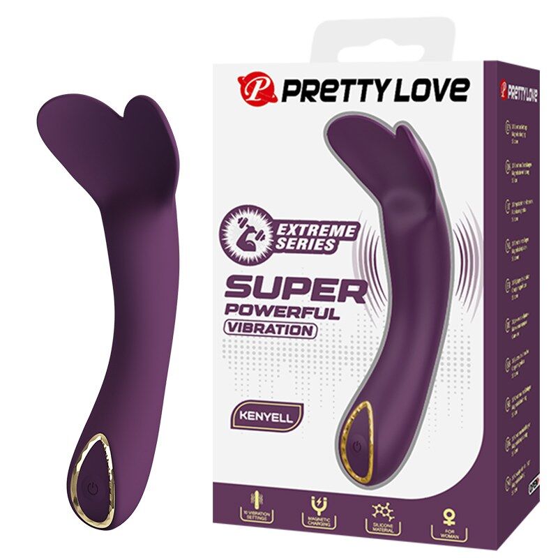 PRETTY LOVE - KENYELL WIEDERAUFLADBARER VIBRATOR MIT 10 FUNKTIONEN, LILA