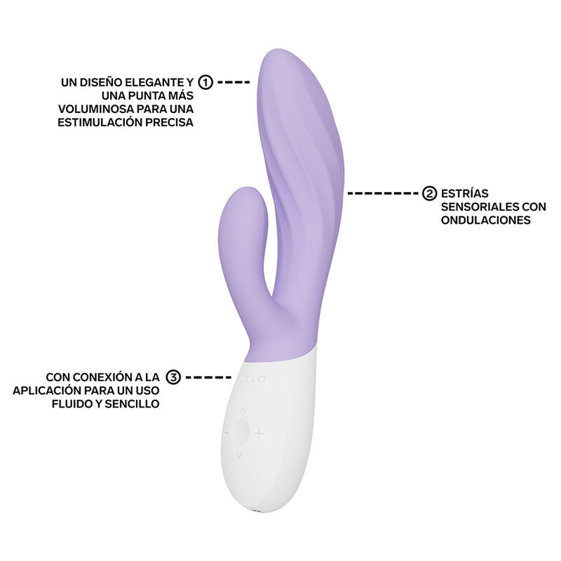 LELO - INA TWIST DOPPELVIBRATOR HASE FÜR G-PUNKT UND KLITORIS LAVENDEL