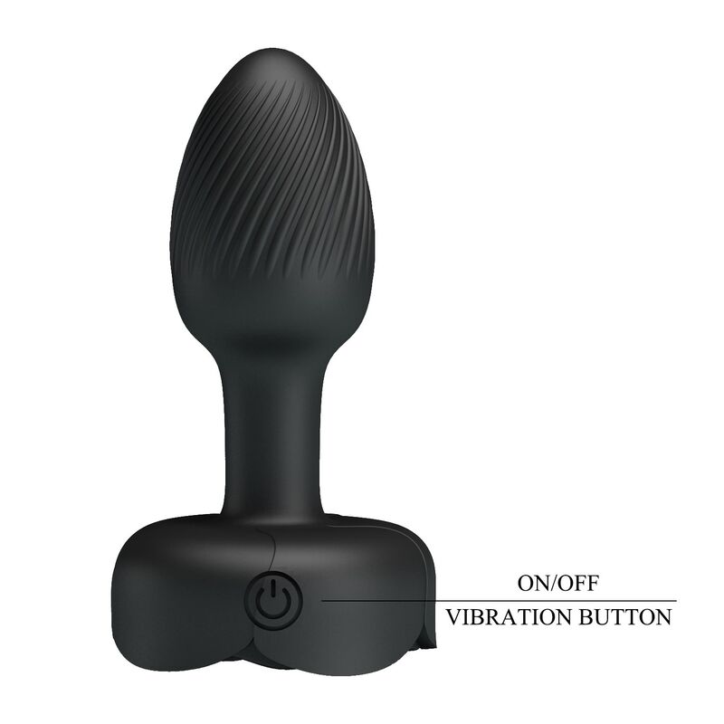 PRETTY LOVE – WIEDERAUFLADBARER VIBRATIONS-ANALPLUG MIT 10 MODI, SCHWARZ