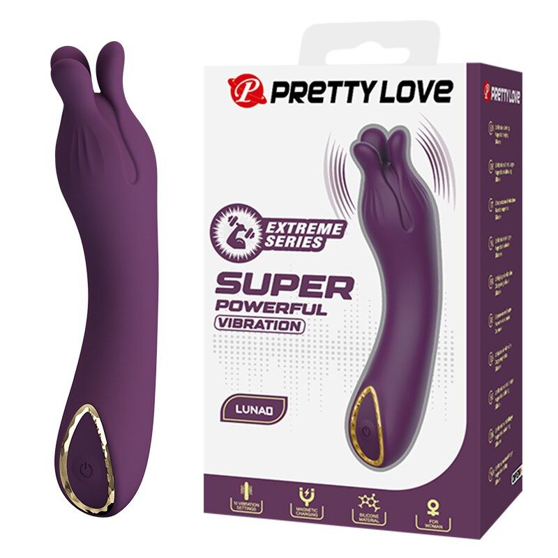 PRETTY LOVE - LUNAO WIEDERAUFLADBARER VIBRATOR MIT 10 FUNKTIONEN, LILA