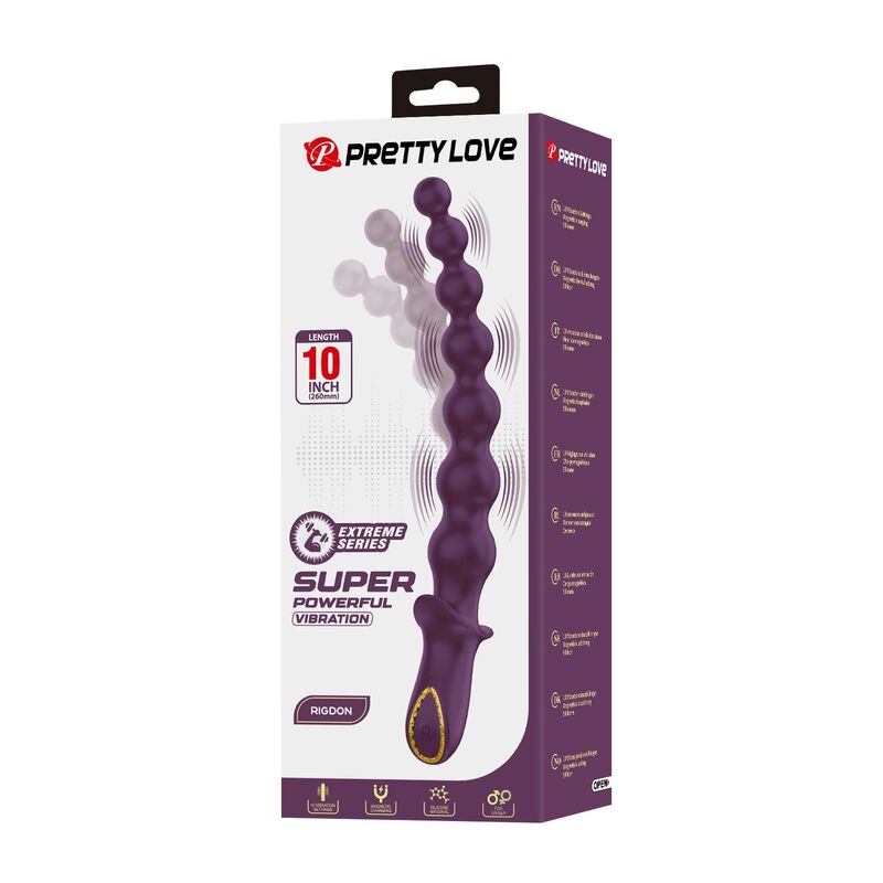 PRETTY LOVE - MADISON WIEDERAUFLADBARER ANALVIBRATOR MIT 10 FUNKTIONEN