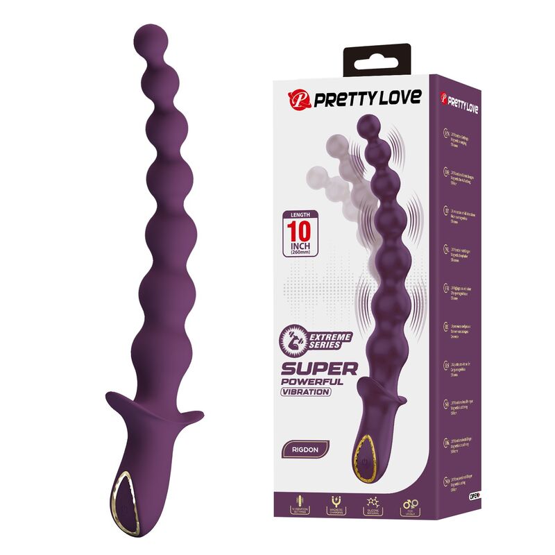 PRETTY LOVE - MADISON WIEDERAUFLADBARER ANALVIBRATOR MIT 10 FUNKTIONEN