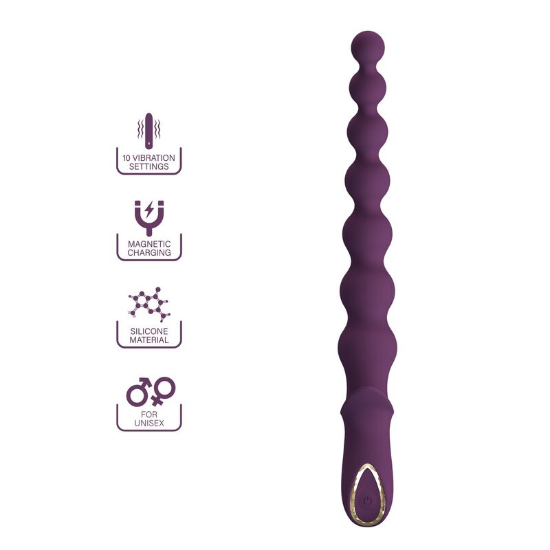 PRETTY LOVE - MADISON WIEDERAUFLADBARER ANALVIBRATOR MIT 10 FUNKTIONEN