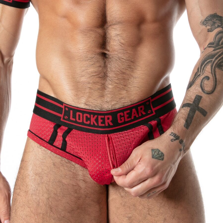 LOCKER GEAR - SPORT MESH JOCK BRIEF ROT S