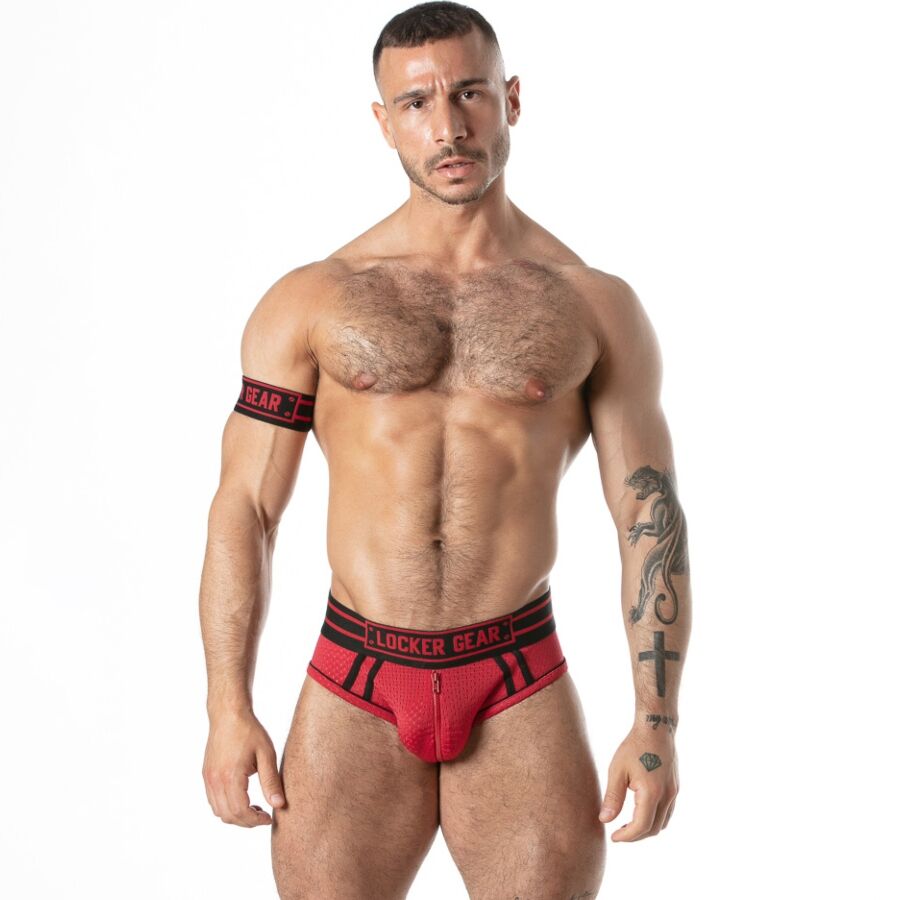 LOCKER GEAR - SPORT-MESH-JOCKBRIEF ROT XL