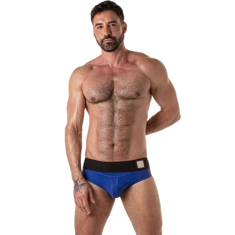 LOCKER GEAR - JOCKBRIEF MIT BREITEM BUND, BLAU, S