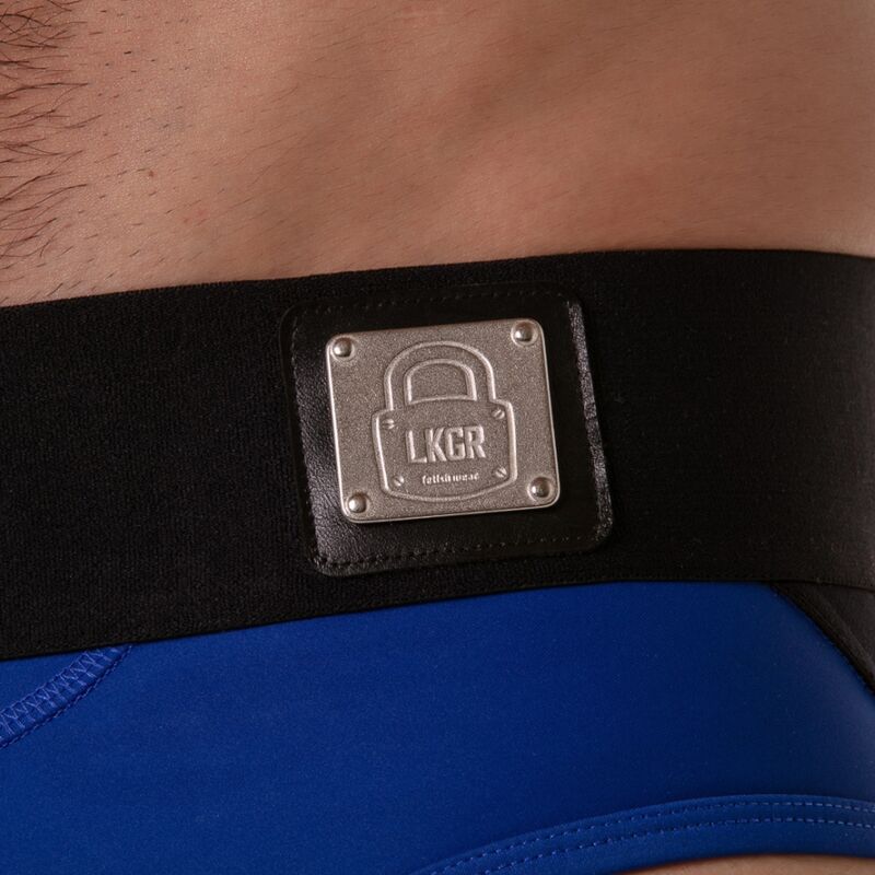 LOCKER GEAR - JOCKBRIEF MIT BREITEM BUND, BLAU, L