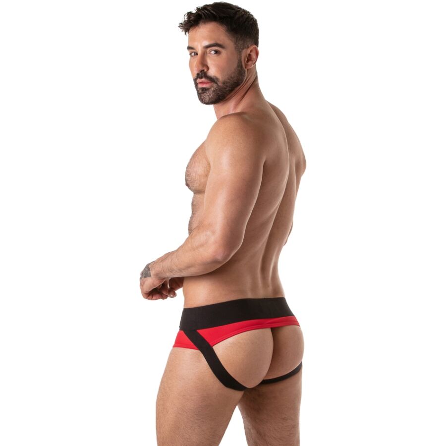 LOCKER GEAR - JOCKBRIEF MIT BREITEM BUND, ROT, S