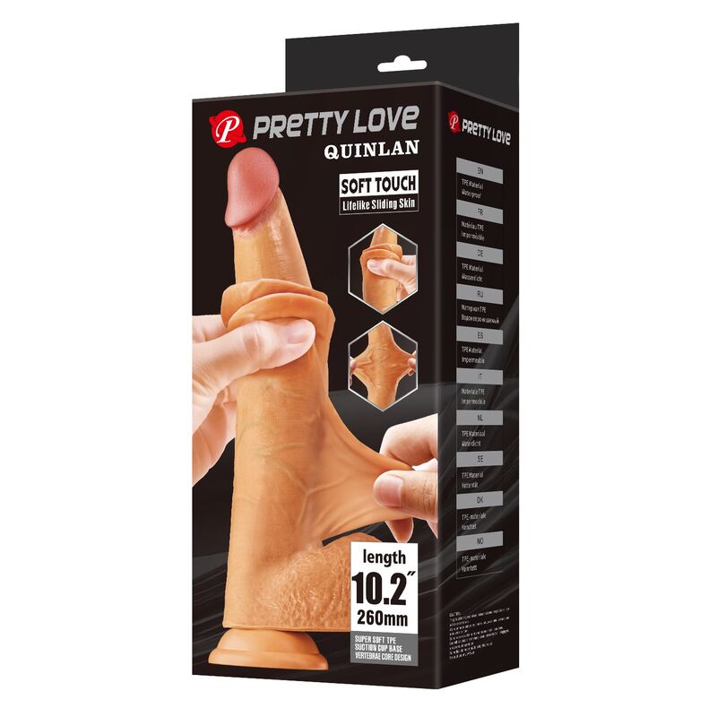 PRETTY LOVE - QUINLAN REALISTISCHER DILDO 26 CM Ø 5,5 CM NATÜRLICH