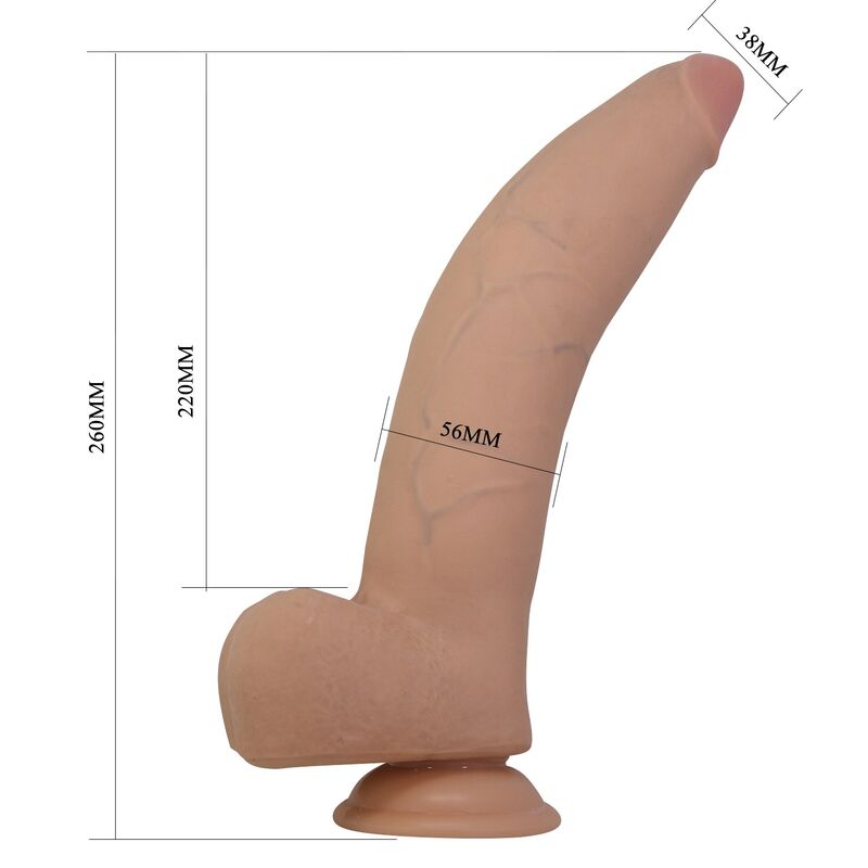 PRETTY LOVE - QUINLAN REALISTISCHER DILDO 26 CM Ø 5,5 CM NATÜRLICH