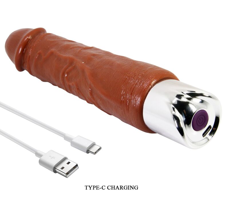 PRETTY LOVE - PRO REALISTISCHER VIBRATOR 23,5 CM Ø 4,8 CM BRAUN