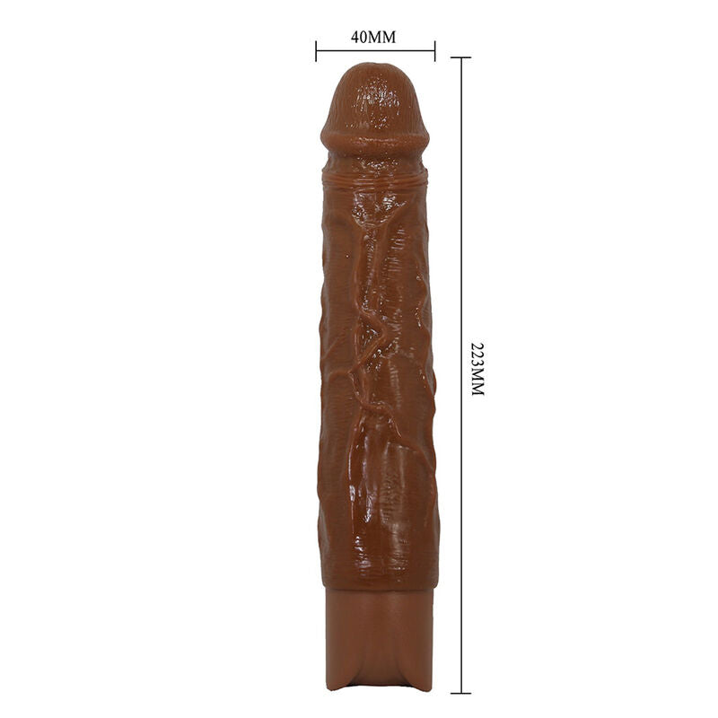 Pretty Love – Owen Realistischer Vibrator 22,5 cm Ø 4,5 cm Braun