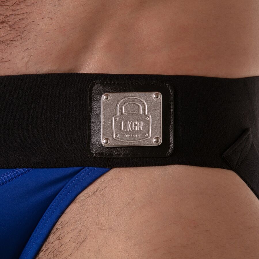 LOCKER GEAR - JOCKSTRAP MIT BREITEM BUND, BLAU, XL