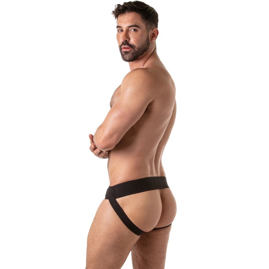 LOCKER GEAR - JOCKSTRAP MIT BREITEM BUND, SCHWARZ, XL